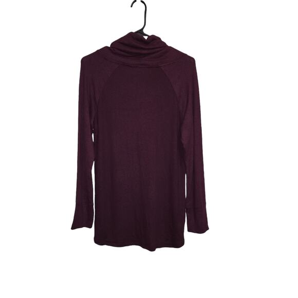 Mix By 41 Hawthorn Sweater Red Wine Cow Neck  Long Sleeves Size Medium - Picture 5 of 6